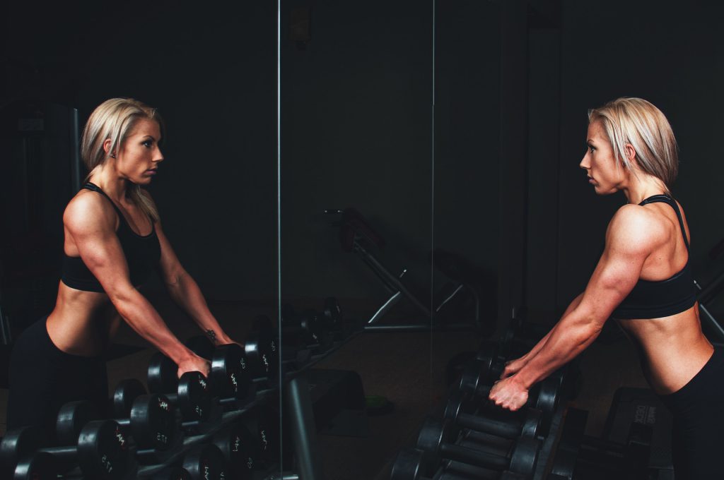athlete training muscle