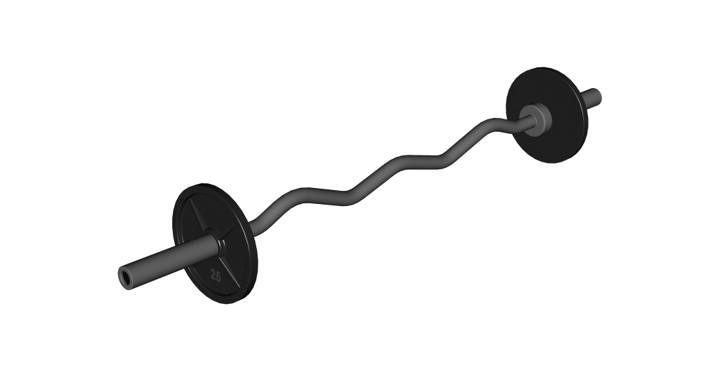 ez curl barbell