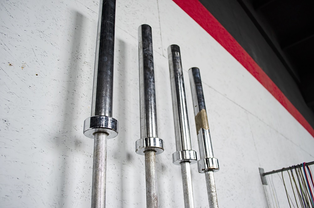 gym barbells