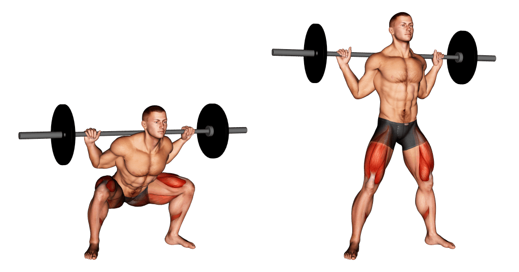 barbell wide squat