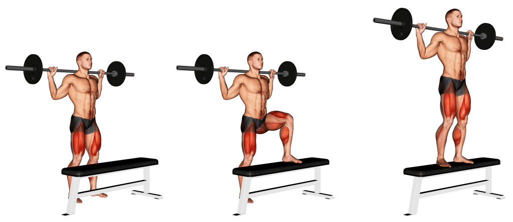 barbell step up
