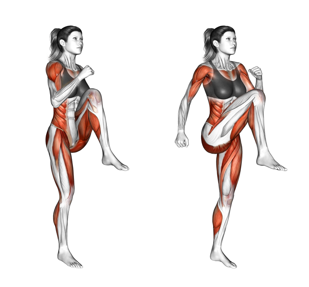 high knees