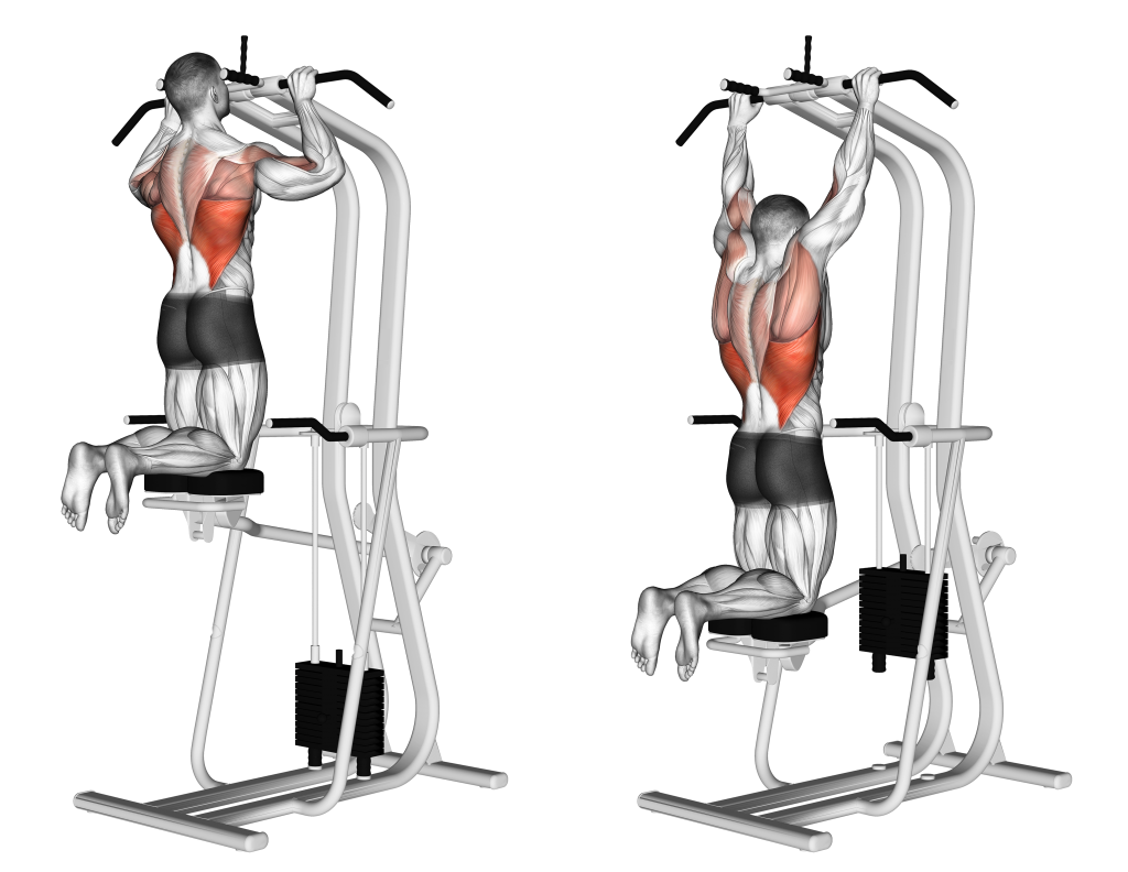 assisted pull-up machine
