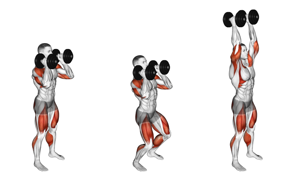 dumbbell push jerk