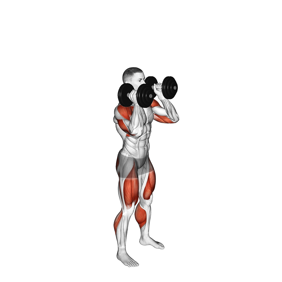 dumbbell push jerk