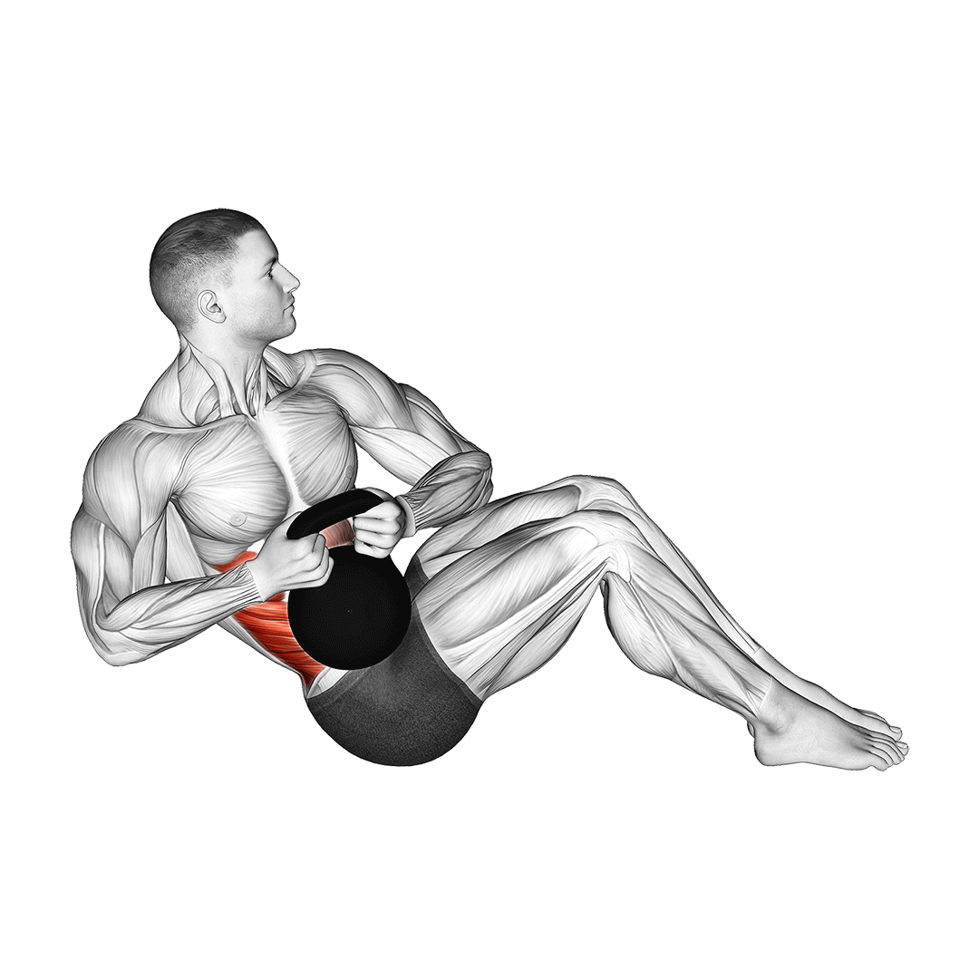 how to do a kettlebell russian twist
