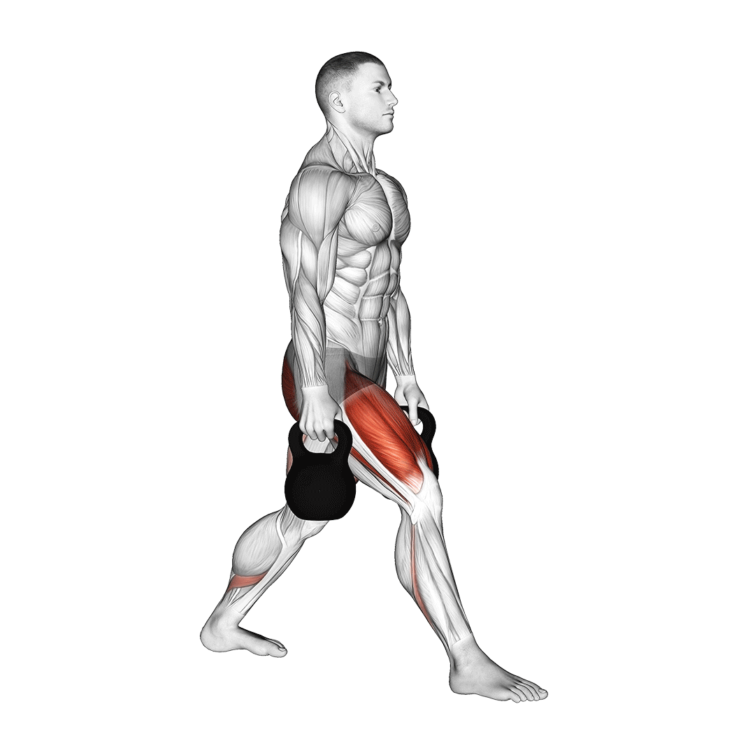 how to do a kettlebell split squat