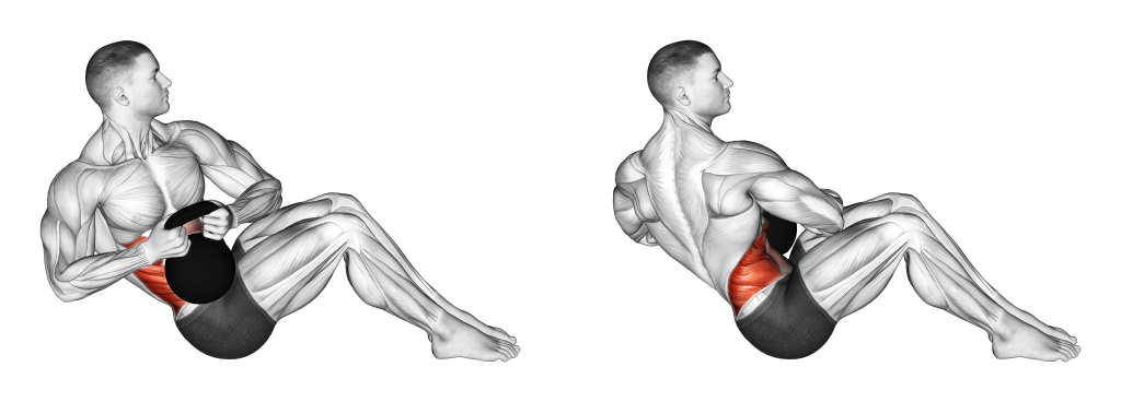 the kettlebell russian twist