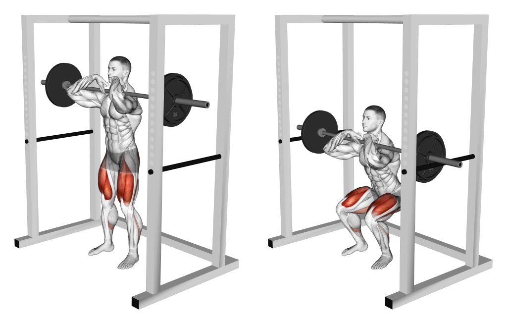 barbell pin squats