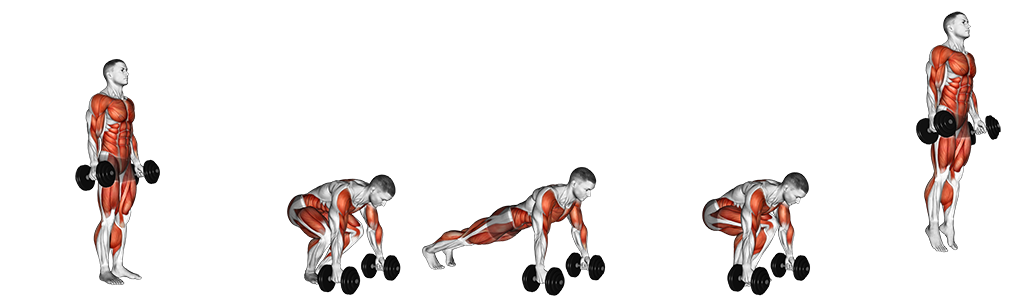 dumbbell burpee