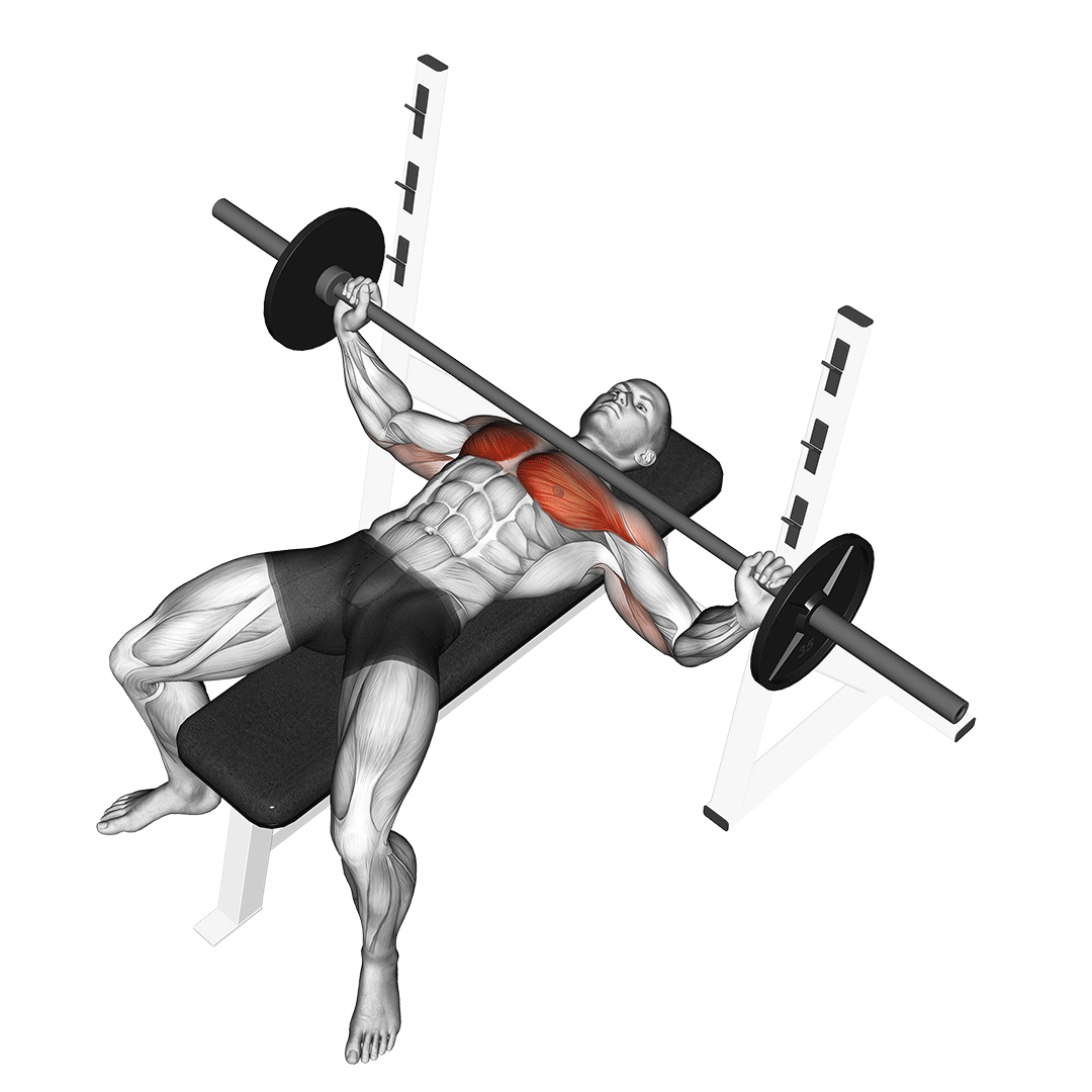barbell wide grip bench press