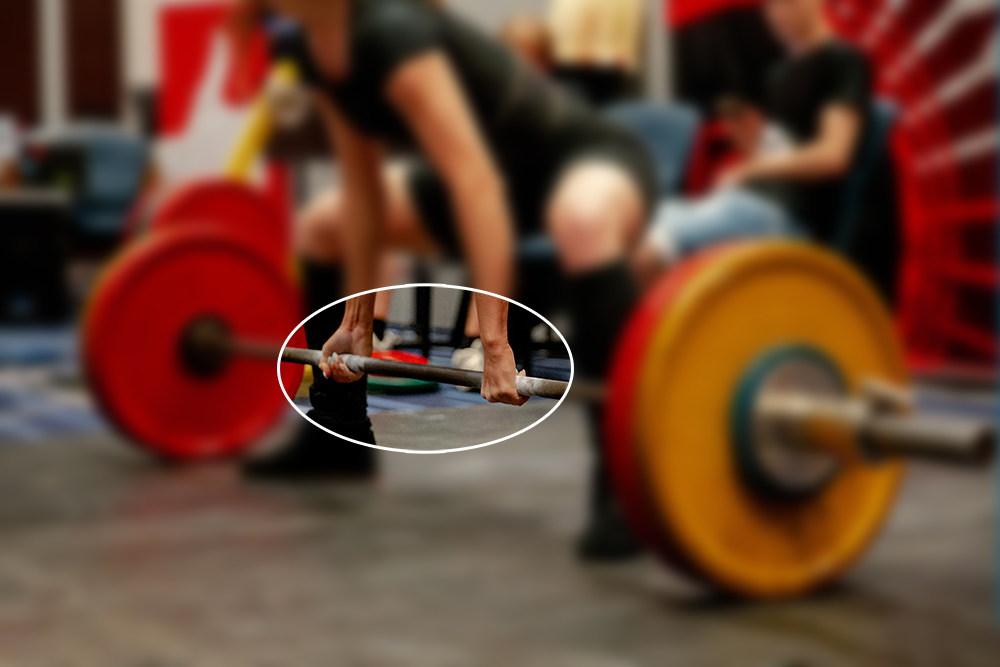 mixed grip deadlift