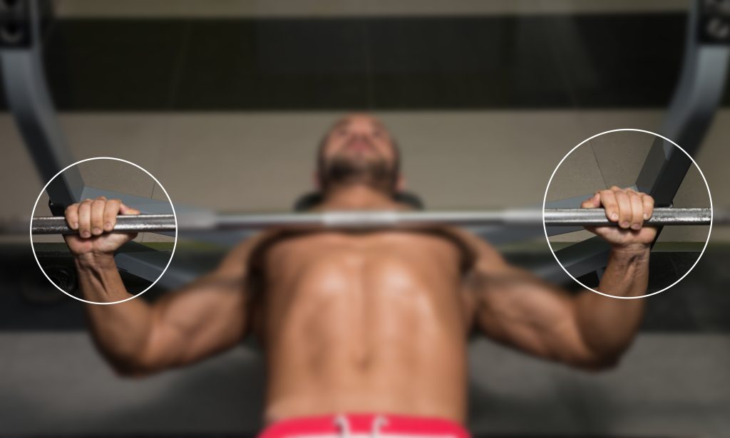 suicide grip bench press