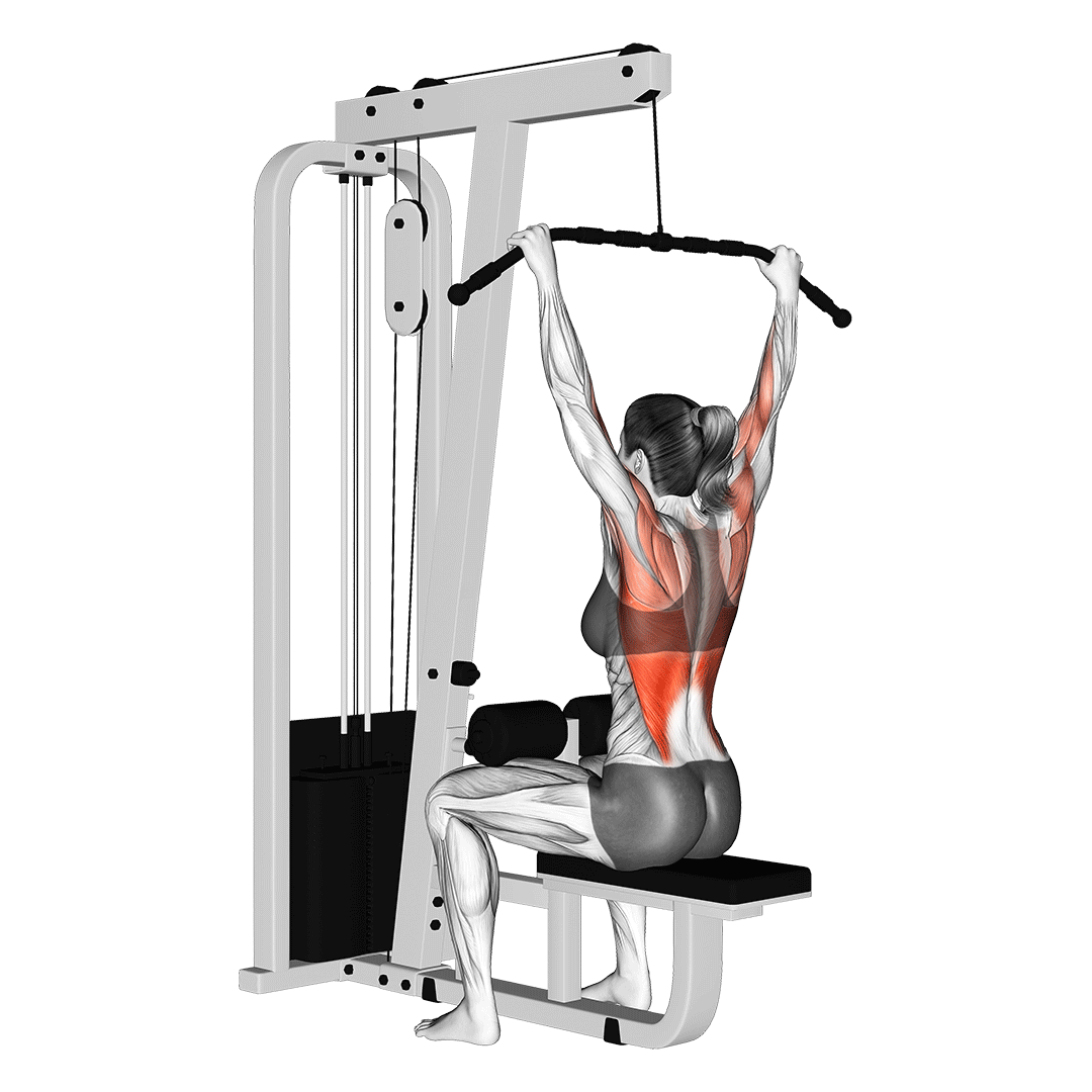 wide grip lat pulldown