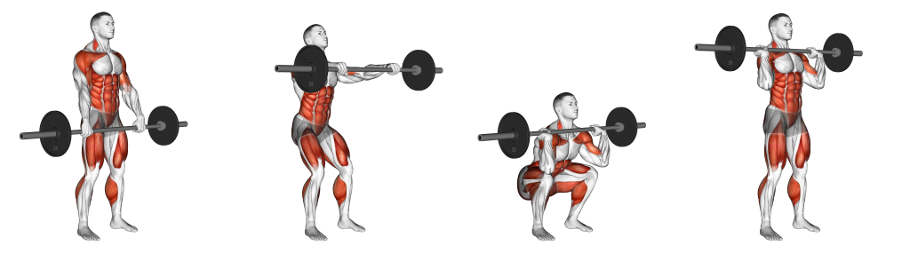 barbell hang clean 