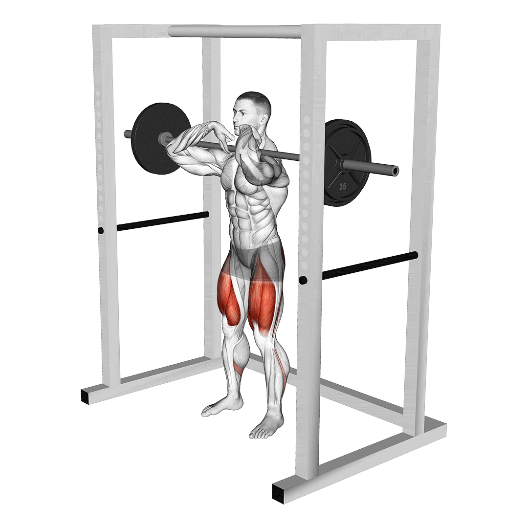 barbell pin front squat