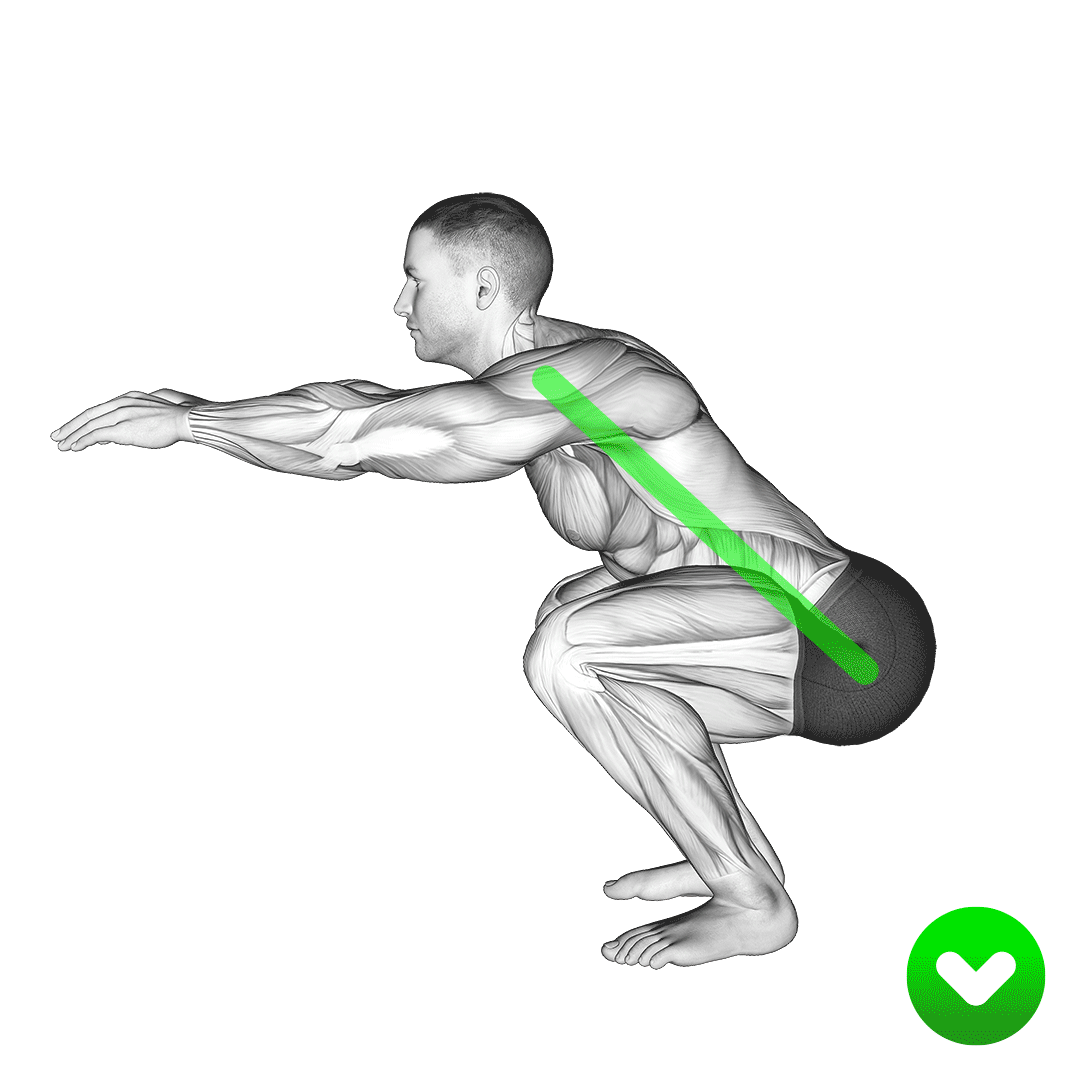 squat hip hinge cue