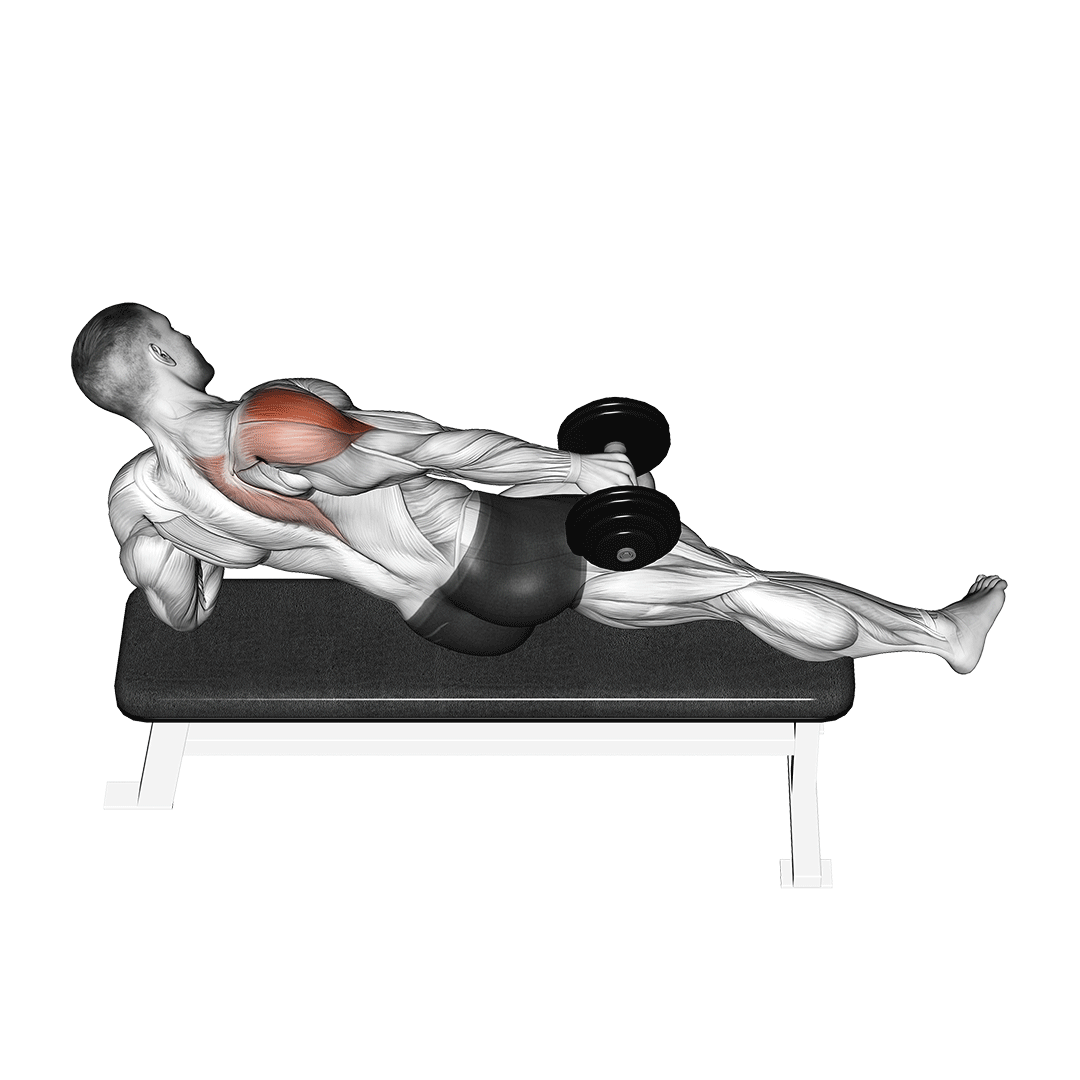 lying dumbbell lateral raise
