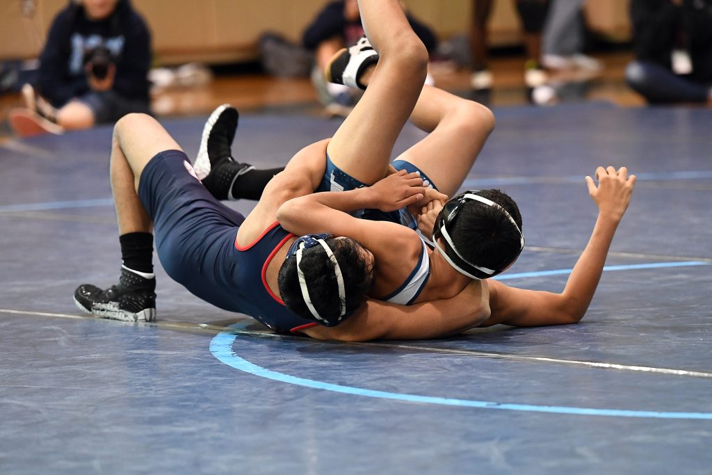 men wrestling