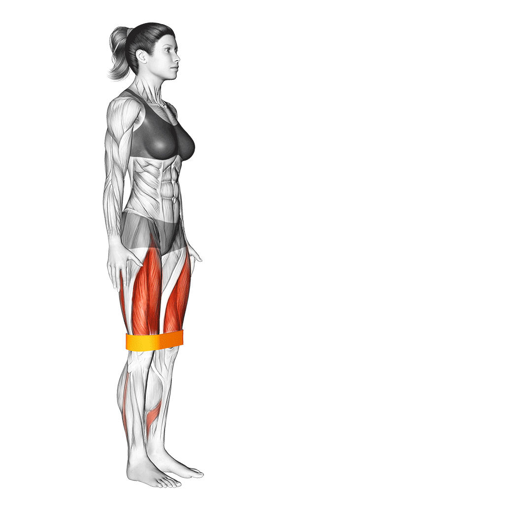 resistance band lunge