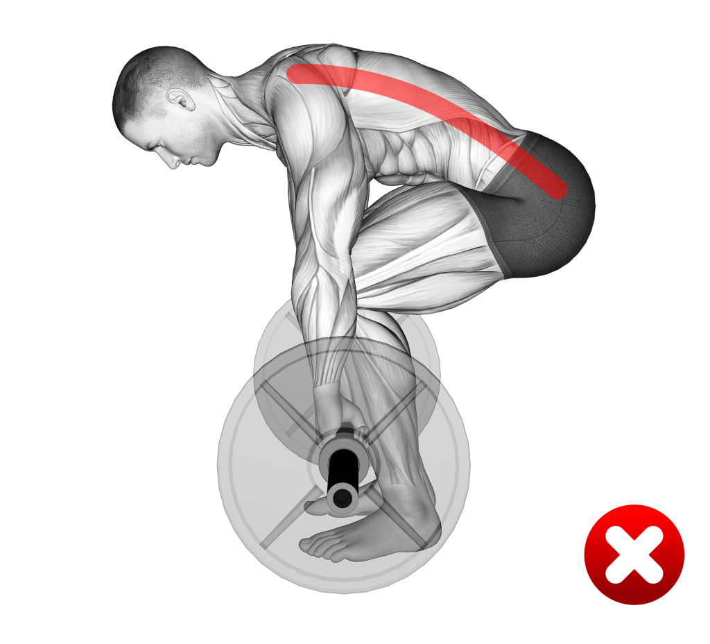 deadlift rounding back