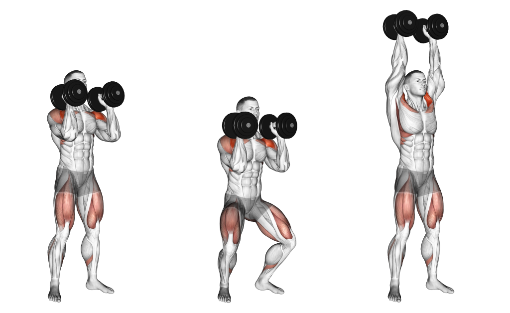 dumbbell push press muscles
