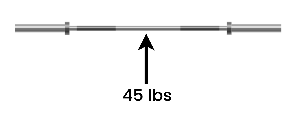 45 lb barbell