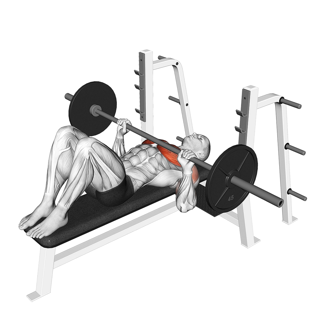 bench press feet up