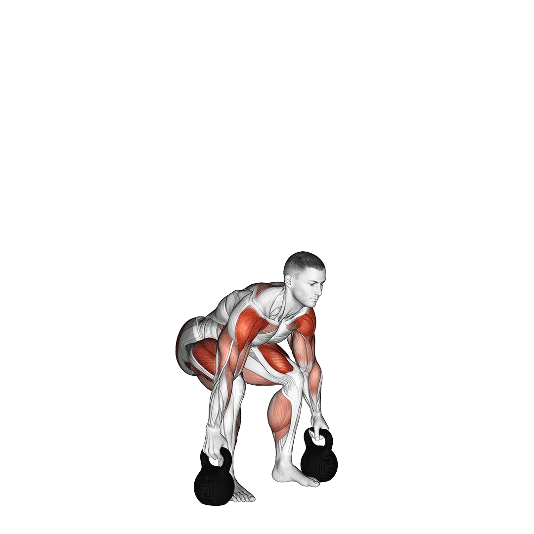 kettlebell clean and jerk movement