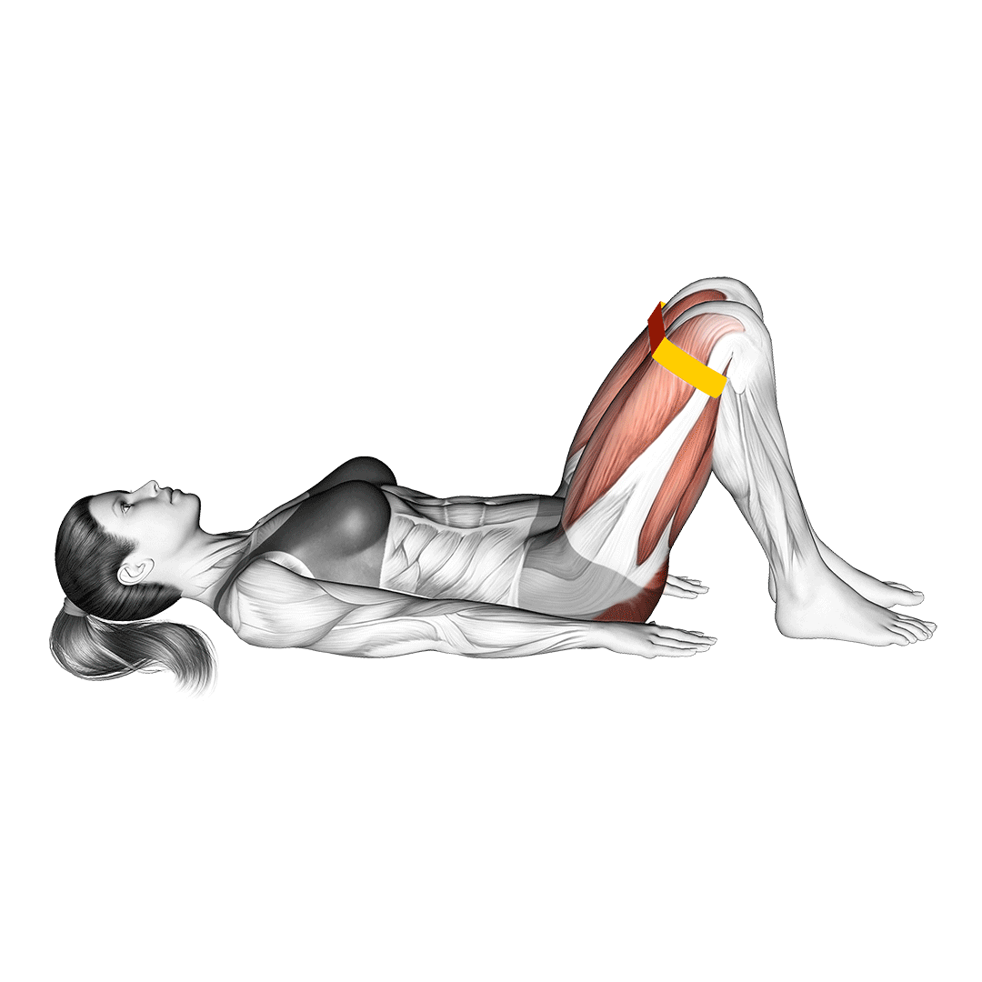 resistance band glute bridge