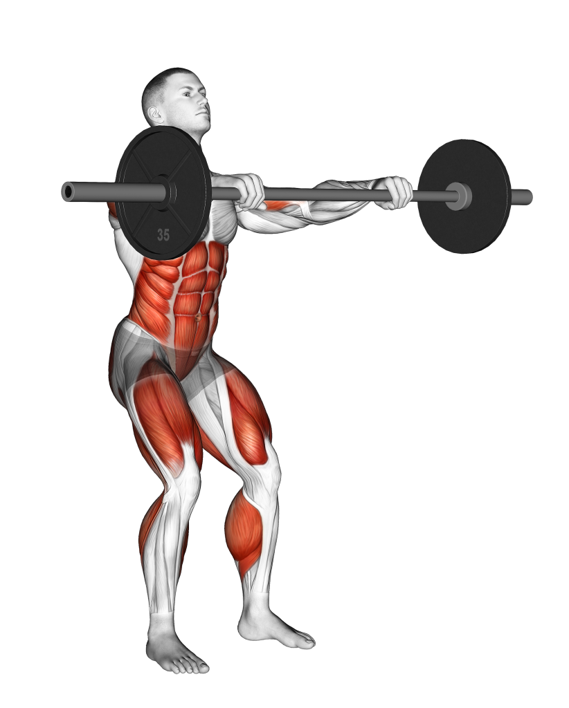 barbell hang clean step 2