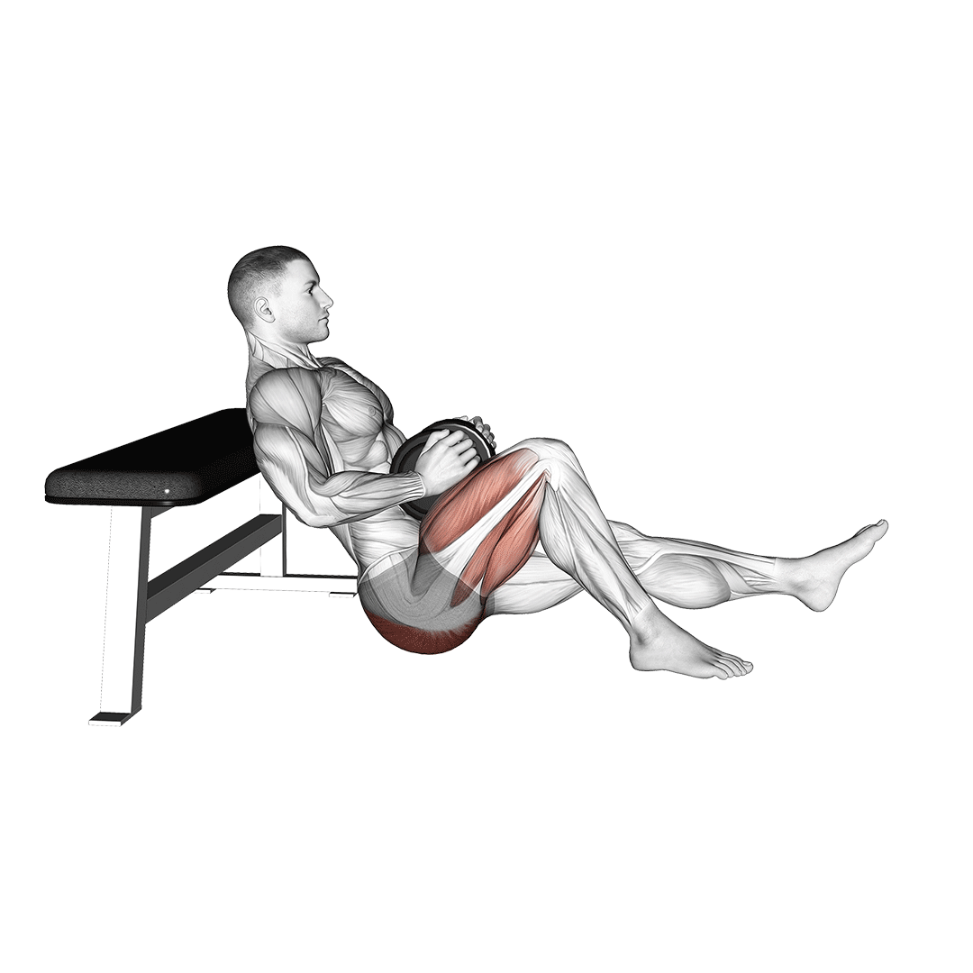 dumbbell single leg hip thrust