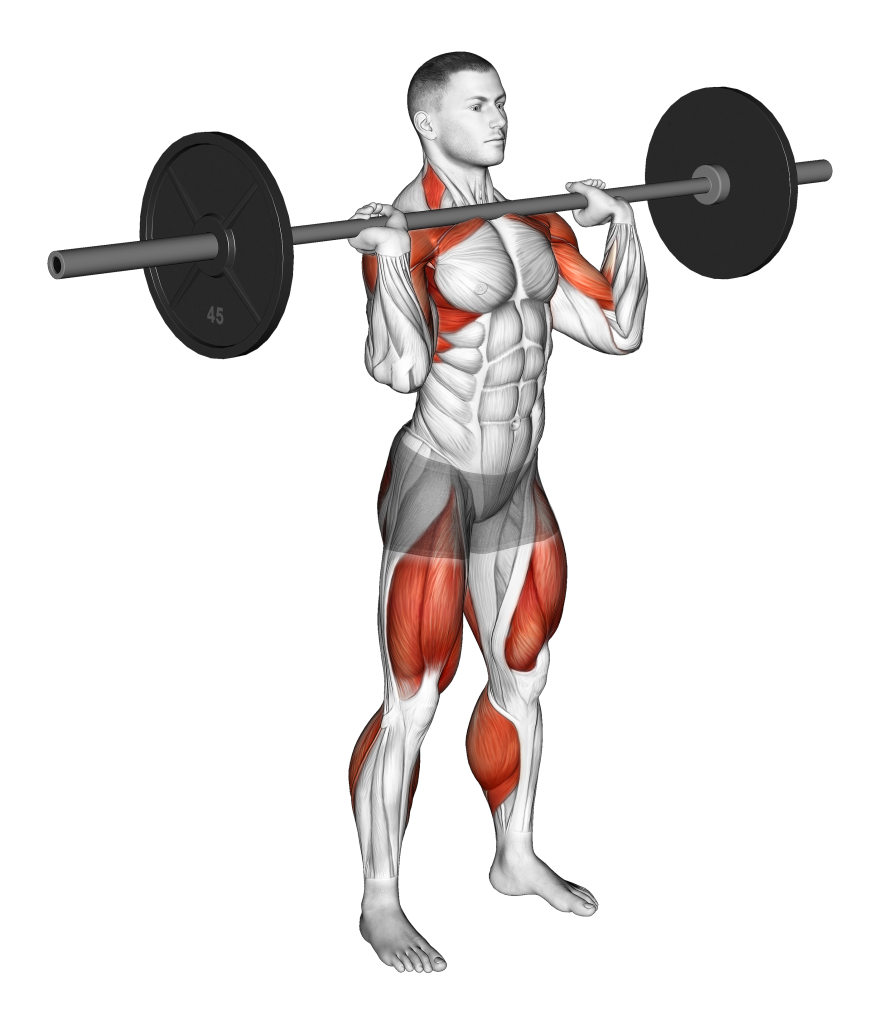 power clean end position