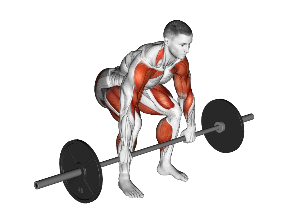 power clean starting position