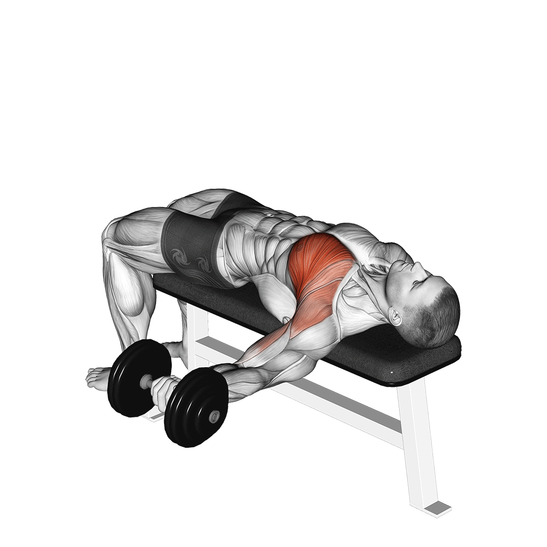 one arm dumbbell fly