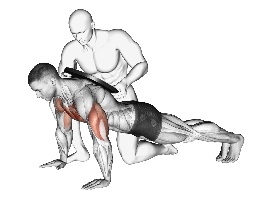 weighted push up