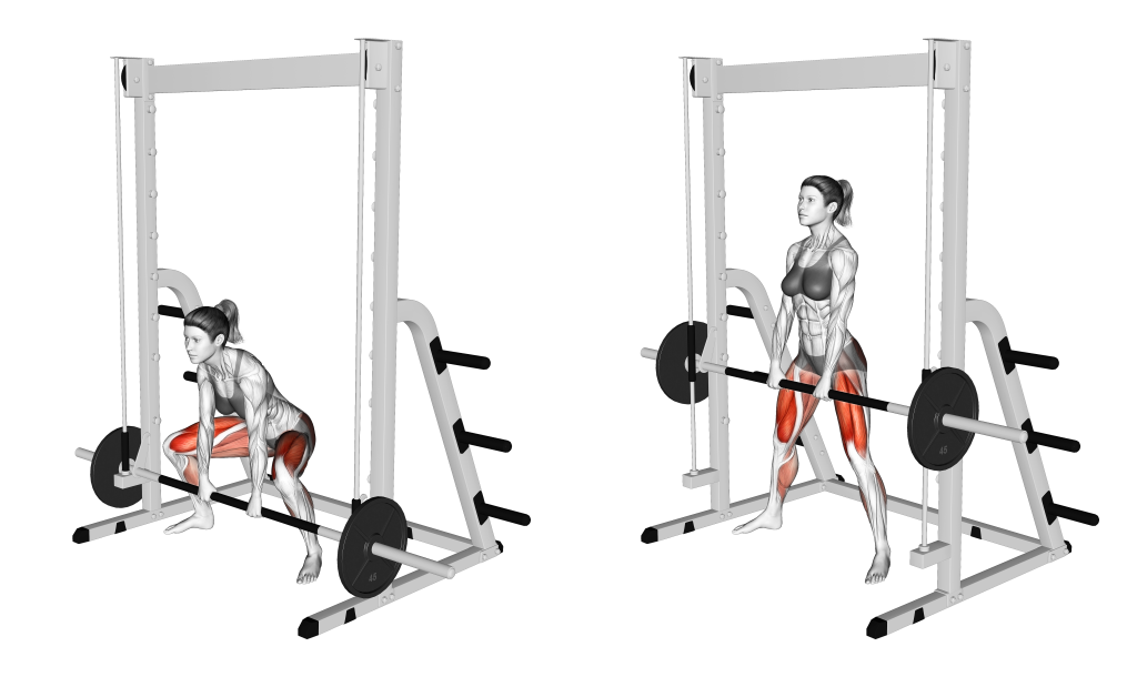 sumo smith machine deadlift muscles