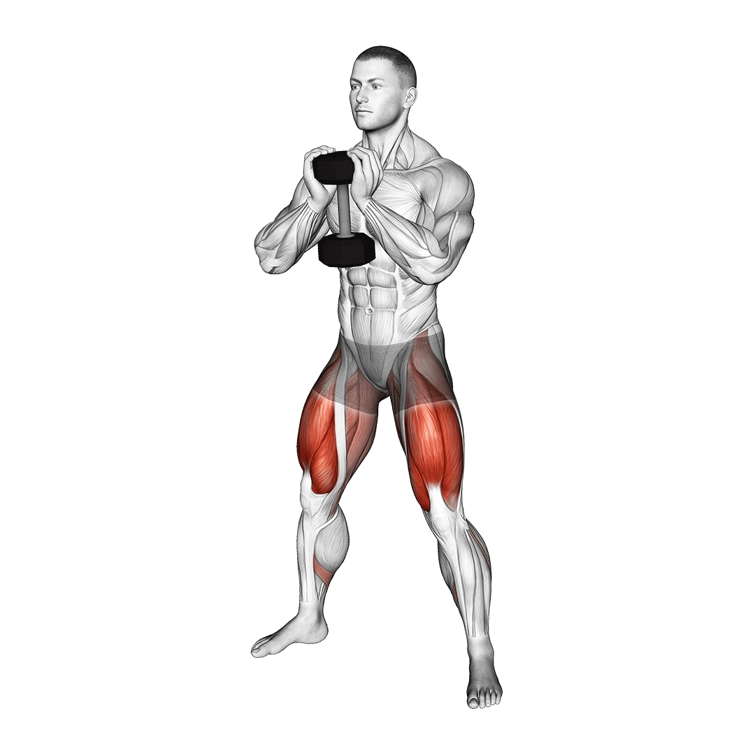 dumbbell sumo goblet squat