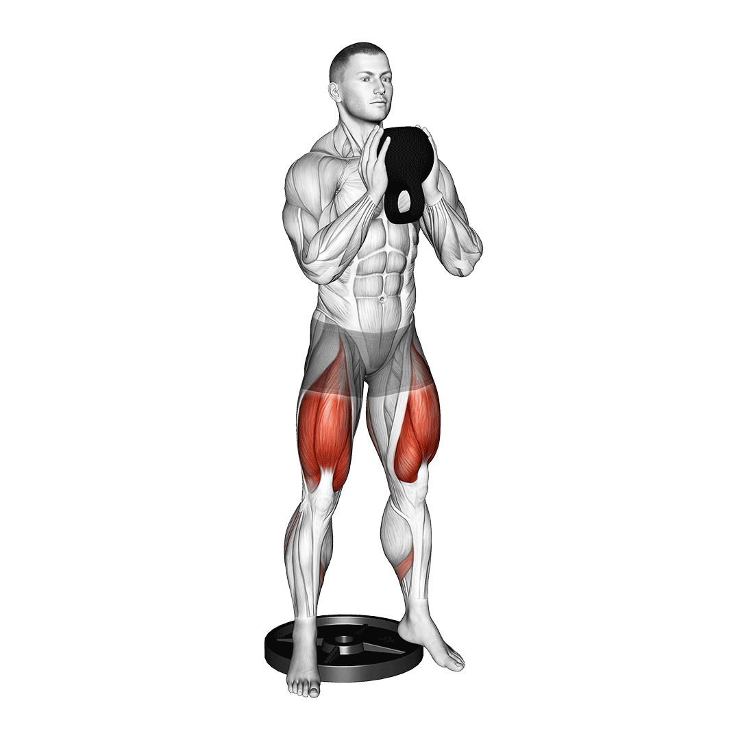heel elevated goblet squat