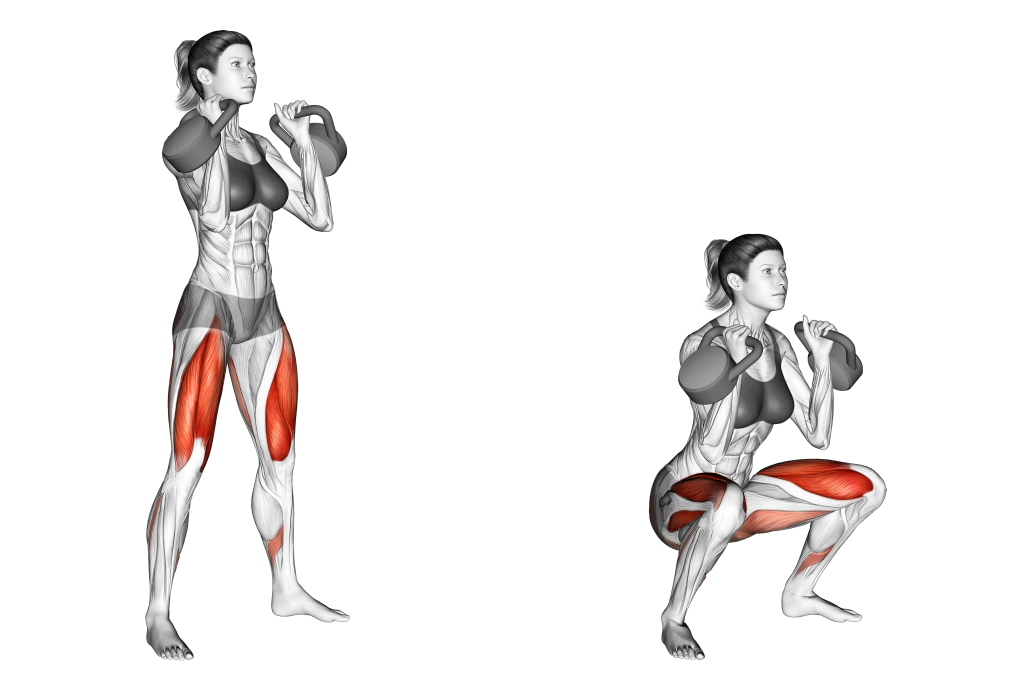 kettlebell squat muscles