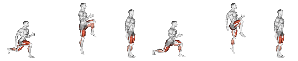 power lunge muscles