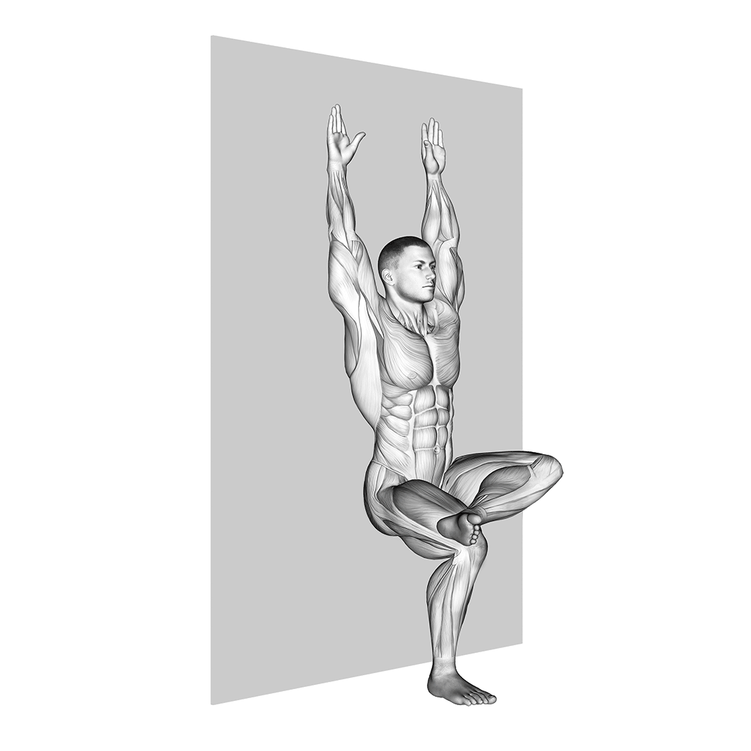 single leg wall sit