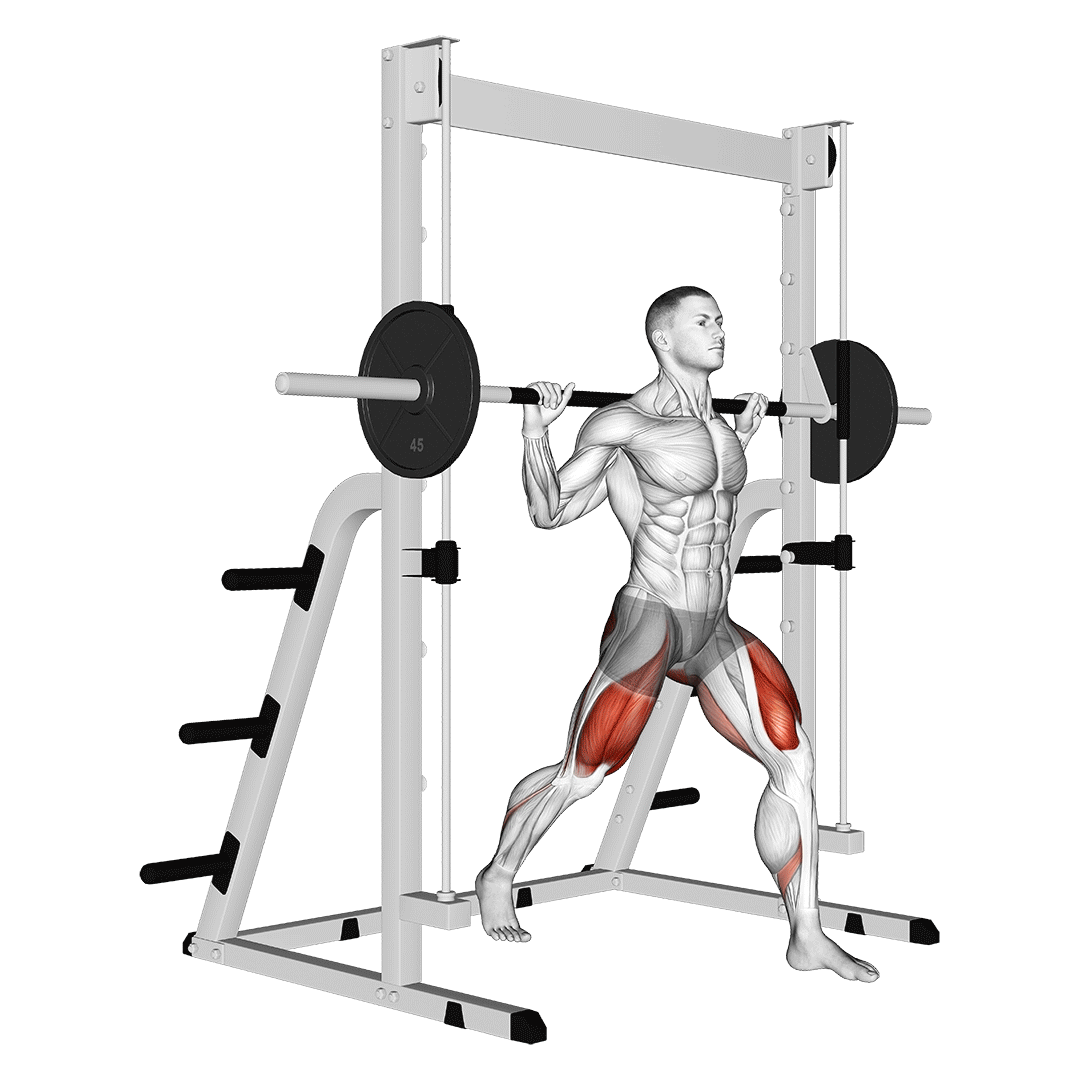 smith machine lunge