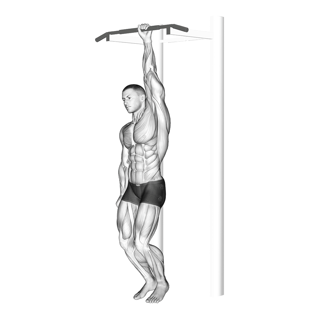 hanging lat stretch