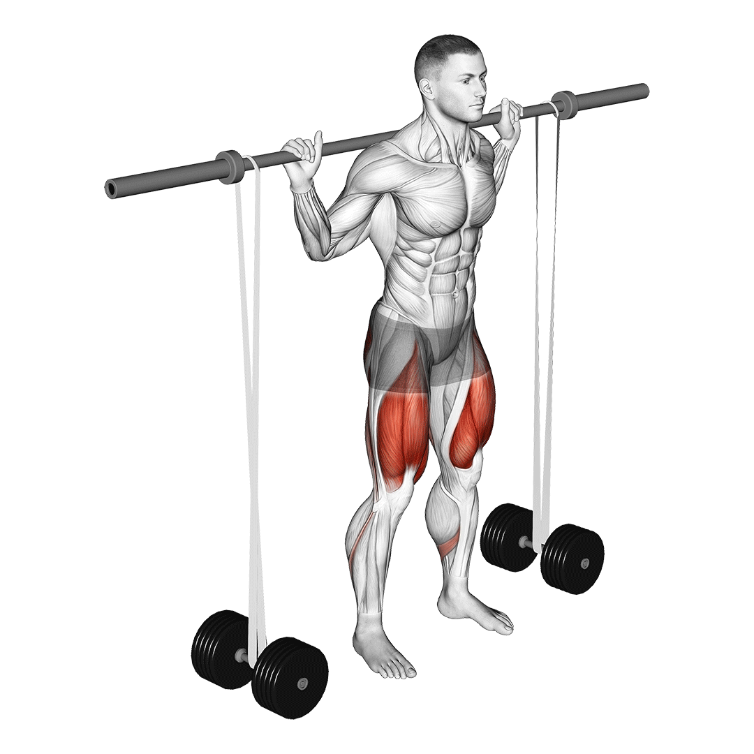 banded back squats