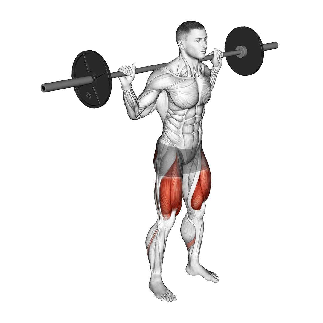 squat hold for 2 seconds