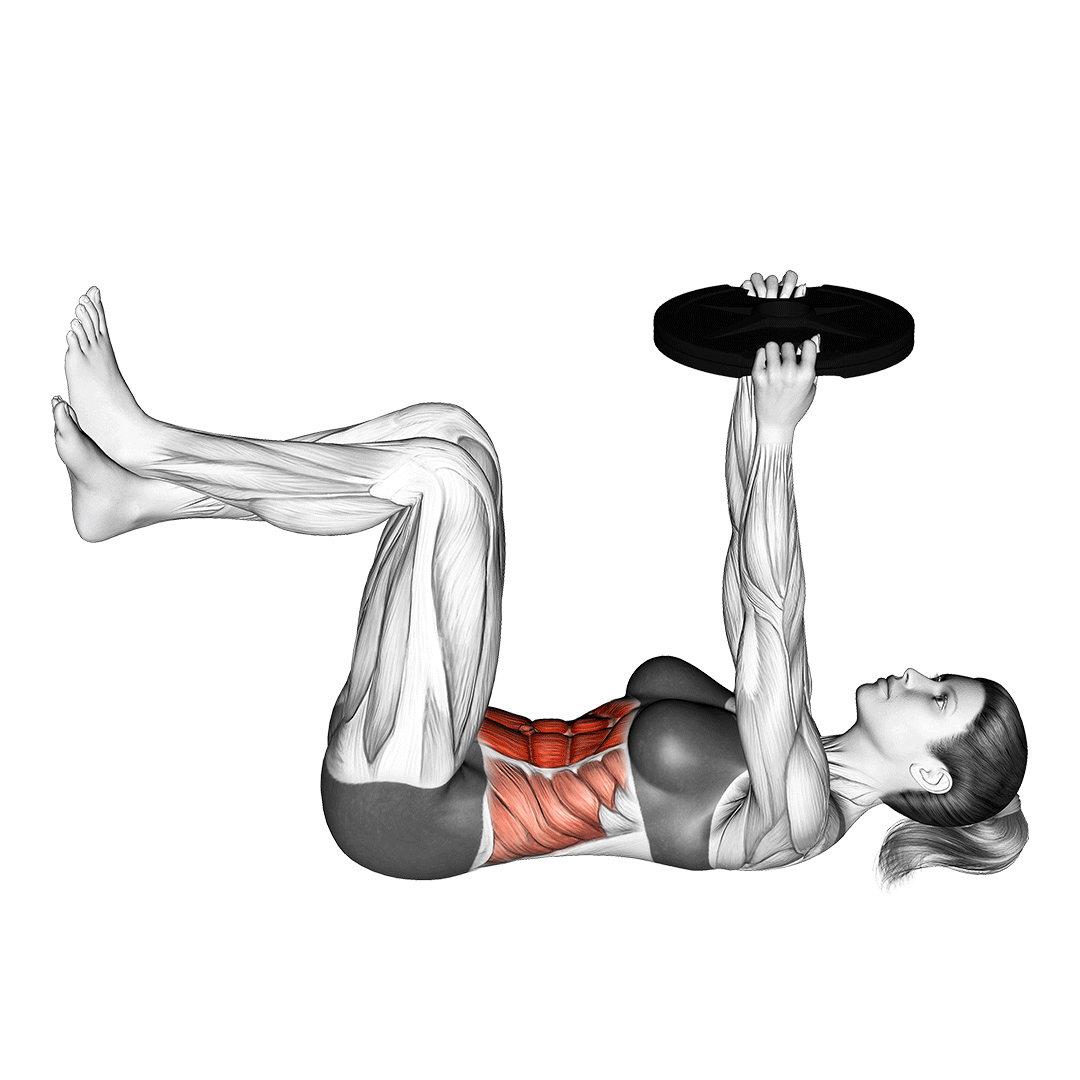 weighted knee crunch
