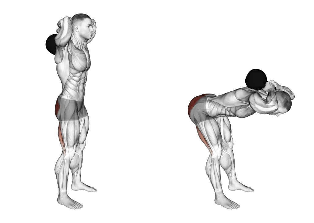 kettlebell good morning muscles