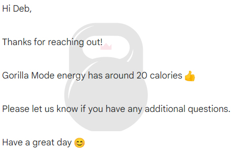calories in gorilla mode energy