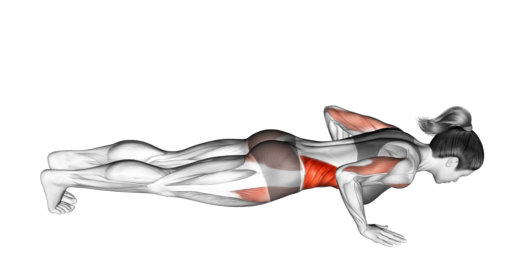 push up with rotation second position